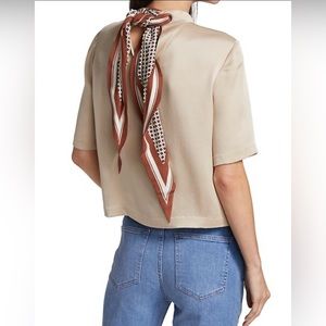 Veronica Beard Anju Scarf Neck Top